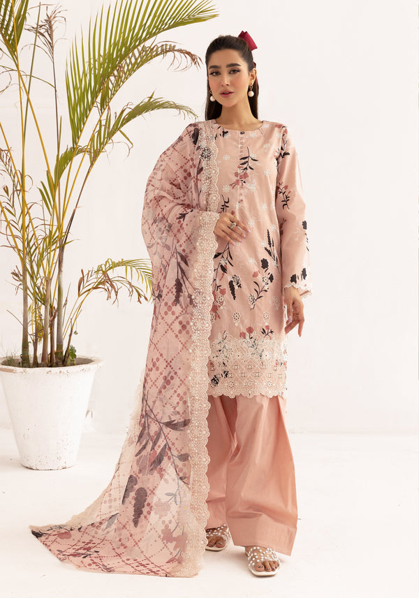 Haya 3 Piece Stitched Suit - 5378