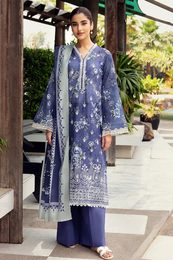 Mushk Embroidered 3pc Stitched - 5572